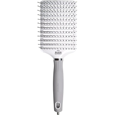 Olivia Garden Expert Care Vent Nylon Brisles White & Grey Large