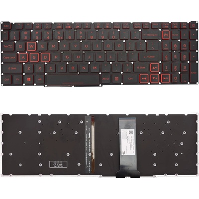 Klávesnice Acer Nitro AN515-54 AN515-55 AN517-51 - Červená