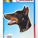 Trixie Samolepka hlava Dobrman