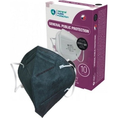 General Public Protection GPP2 FFP2 NR CE Černá 10 ks – Zbozi.Blesk.cz