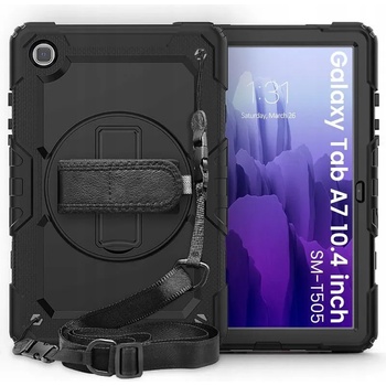 Tech-protech Калъф с Дръжка за SAMSUNG Tab A7 10.4", Solid360 Case, Черен (6216990208515)