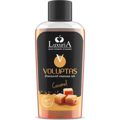 Intimateline Luxuria Voluptas masážní olej a lubrikant 2v1 Karamel