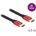 Delock Ултра високоскоростен HDMI кабел 48 Gbps 8K 60 Hz червен 0, 5 м сертифициран
