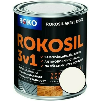 Rokosil akryl 3v1 3l BÍlá mat 1000