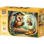 Art Puzzle Детски пъзел Art Puzzle от 50 XXL части - Мъдра сова (35324) - baby