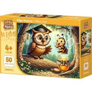 Art Puzzle Детски пъзел Art Puzzle от 50 XXL части - Мъдра сова (35324) - baby