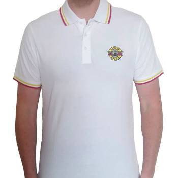 Image 1 of ROCK OFF Мъжка тениска Guns N' Roses - Classic Logo - БЯЛ поло - ROCK OFF - GNRPS01MW