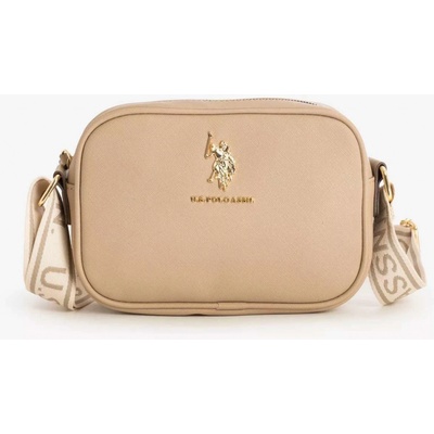 U.S. Polo Assn. dámská kabelka crossbody CLASSIC se zlatým hnědá