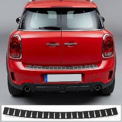 Omtec Nerezový - karbon kryt hornej hrany zadného nárazníka Mini Countryman 2017-23