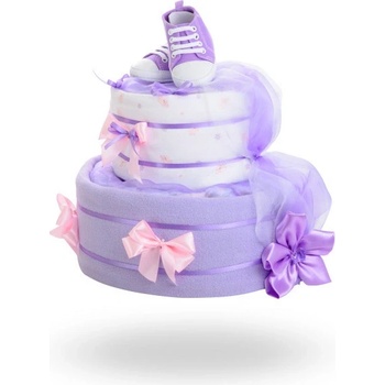 Plenkovky Plenkový dort pro dívky dvoupatrový fialový