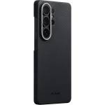 PITAKA Edge калъф, черно-сив туил (Aaron Button) - Samsung Galaxy S26 Ultra (KS2601U)