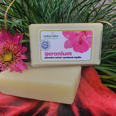 Naturinka geranium mýdlo max 220 g