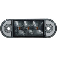 Lucidity LED poziční světlo 12- 24V, 3 LED, ECE, ADR- kouřově bílá