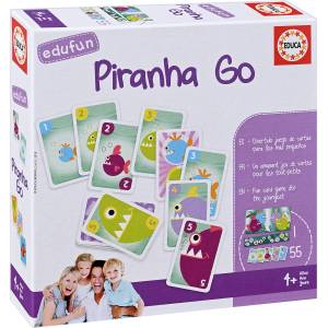 Educa Детски пъзел Educa от 56 части - Пирани, игра с карти (EDU18128) - baby