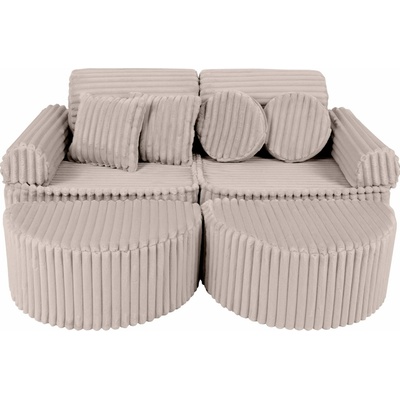 MeowBaby Churros detská pohovka Max Pebble Beige