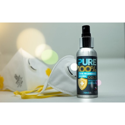 Nanolab PURE 100% Regenerace roušek a respirátorů Gold 100 ml