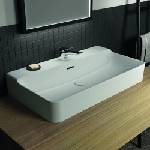 Ideal Standard Atelier Conca 80 см лъскава бяла стенен умивалник с отвор за смесител и преливник (T382601)