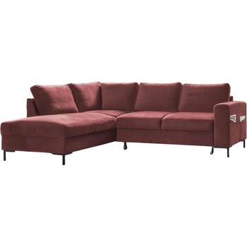 Miuform Розов кадифен разтегателен ъглов диван (ляв ъгъл) Lofty Lilly - Miuform (971KRO29)