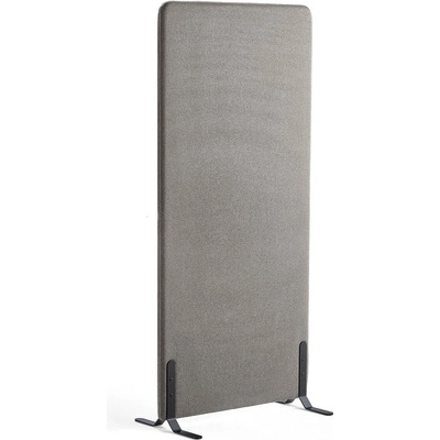 Zone paraván potah Rivet černé nohy stříbrnošedá 170 x 80 x 4,6 cm