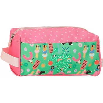 ENSO Несесер Enso Garden Party wash bag - Pink (Pink / Green)