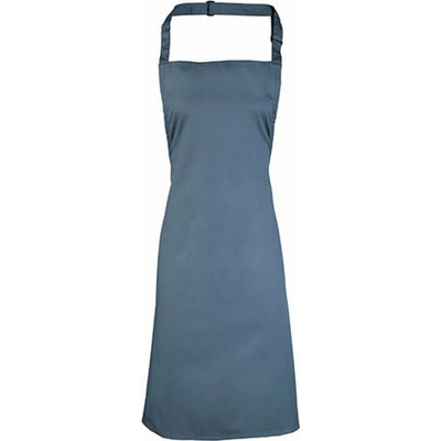 Premier Workwear Klasická zástěra modrá ocelová Pantone 7545 72x86cm PW150