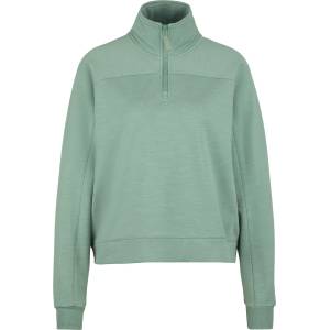 Stoic Дамски вълнен пуловер Stoic Women's MerinoFleece335 MMXX. Lulea Half zip Merino jumper - Iceberg Green - размер XS (105-5558-0411)