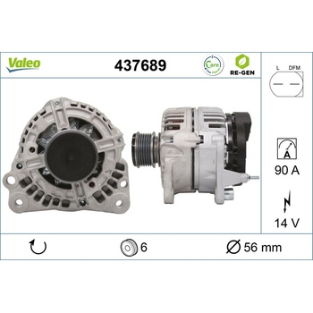 Alternátor VALEO 437689