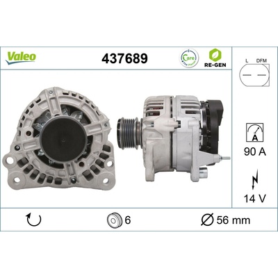 Alternátor VALEO 437689