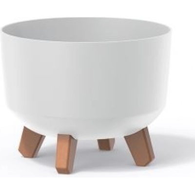 PROSPERPLAST Kvetináč GRACIA STANDARD 28,5 cm biely