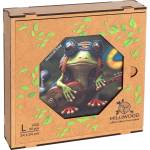 Milliwood Дървен пъзел Milliwood, Funnymals, 90 части - Музикална жаба (OL-MusicalFrog-5011) - bright-toys