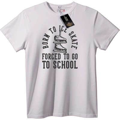NOONEBRAND Тениска Роден за кънки, принуден в училище - 6XL, Black