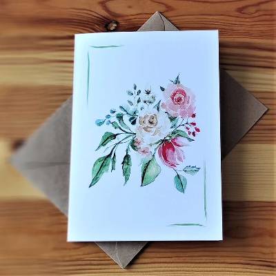 Simply Paper Přání s obálkou 120x170 mm - Rozárium č.1