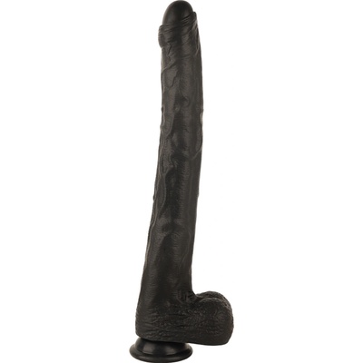 SuperLove Extra Long Realistic Silicone Dildo Black Large