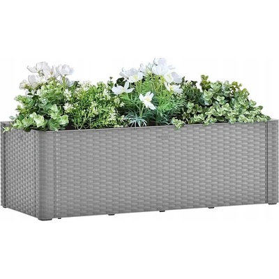 STEFANPLAST Samozavlažovací truhlík NATURAL DELUXE 100x43x33cm šedý