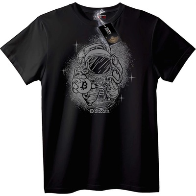 NOONEBRAND Тениска Астронавт Bitcoin - 2XL, White