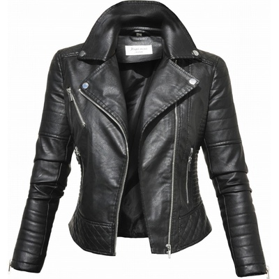 Fashionweek Bunda Ramoneska MOTO BIKER F1941 Čierna