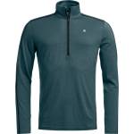 Ortovox Мъжко мериносово термобельо Ortovox 185 Rock'N'Wool Zip Neck Merino base layer - Dark Arctic Grey (015-2323-0212)