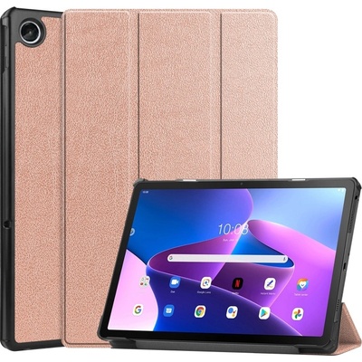 Vsetkonamobil LEATHER Lenovo Tab M10 Plus 3. generace rácia ružovozlatý 42736