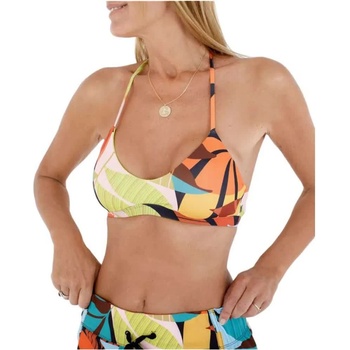 Hurley Jungle Beach Adjustable bikini top - Multicolor (Black)