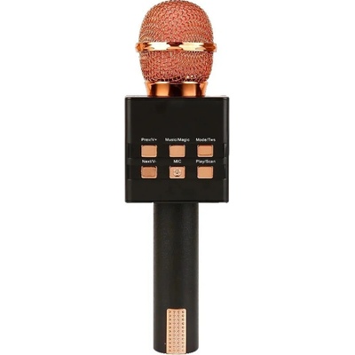 Bezdrôtový Bluetooth karaoke mikrofón MC871 3v1 měděný