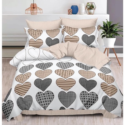 EmonaMall Двулицево спално бельо EmonaMall, 6 части - Модел S14443 (S14443-66666d)