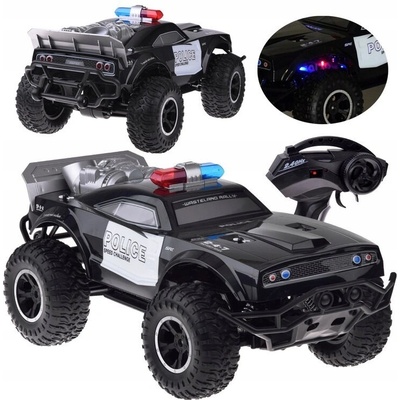 RC monster truck na dálkové ovládání policie LED 2.4 GHz akumulátor