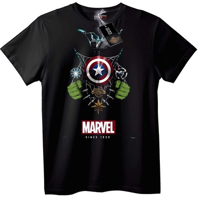 NOONEBRAND Тениска Marvel Отмъстителите Герои - L, White