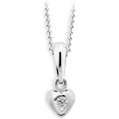 Cutie Diamonds zlatý prívesok srdce C1556 ND1556 40 D X 2