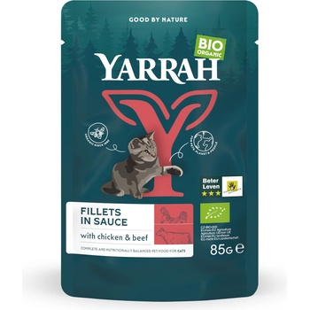 Yarrah Bio filety hovädzím gravy 14 x 85 g