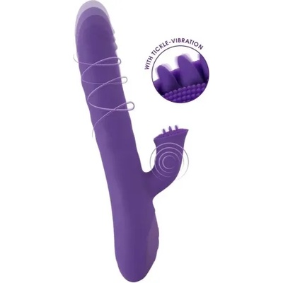 You2Toys Презаредим рабит вибратор от силикон с въртящи се перли Sweet Smile