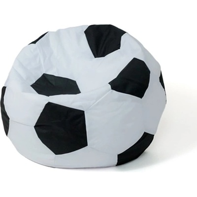 Sako bag pouffe míč bílo-černý XXL 140 cm
