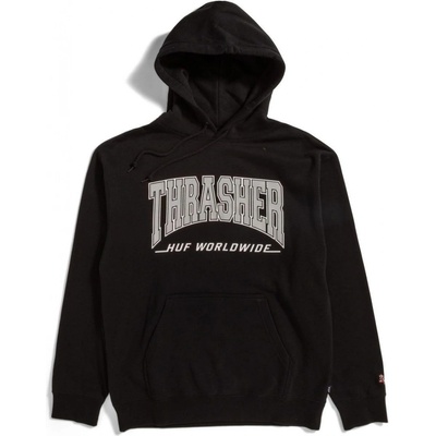 HUF Thrasher BAYVIEW PO HOODIE Black
