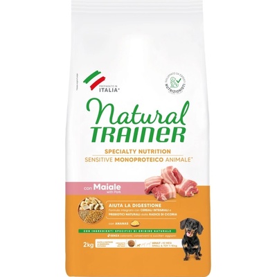 Natural Trainer Sensitive adult velmi malé vepřové 2 x 2 kg