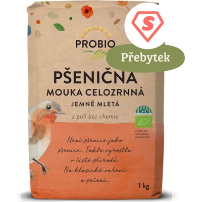 Bioharmonie Pšeničná mouka celozrnná jemně mletá 1kg